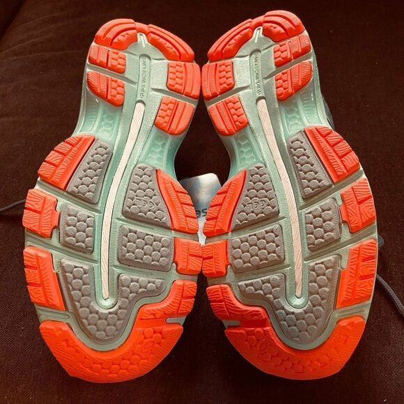 NEW Asics GEL NIMBUS 19 Womens Grey Seafoam Coral - Picture 13 of 14